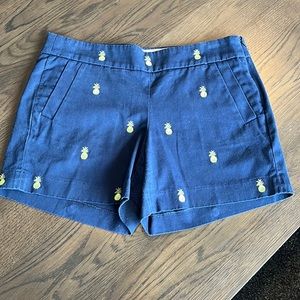 J crew navy shorts. Size 6
